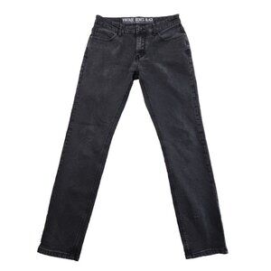 Vintage Genes Black Jeans Men's 32W  32L Black French Terry Denim Stretch EUC LN